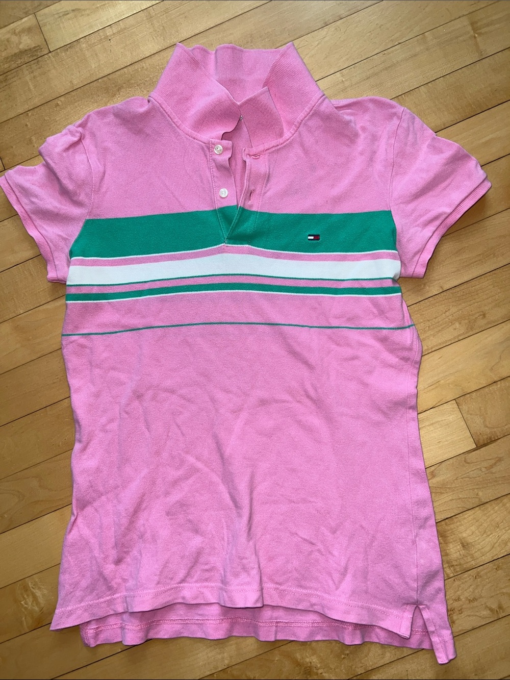 Polo-style short sleeve top